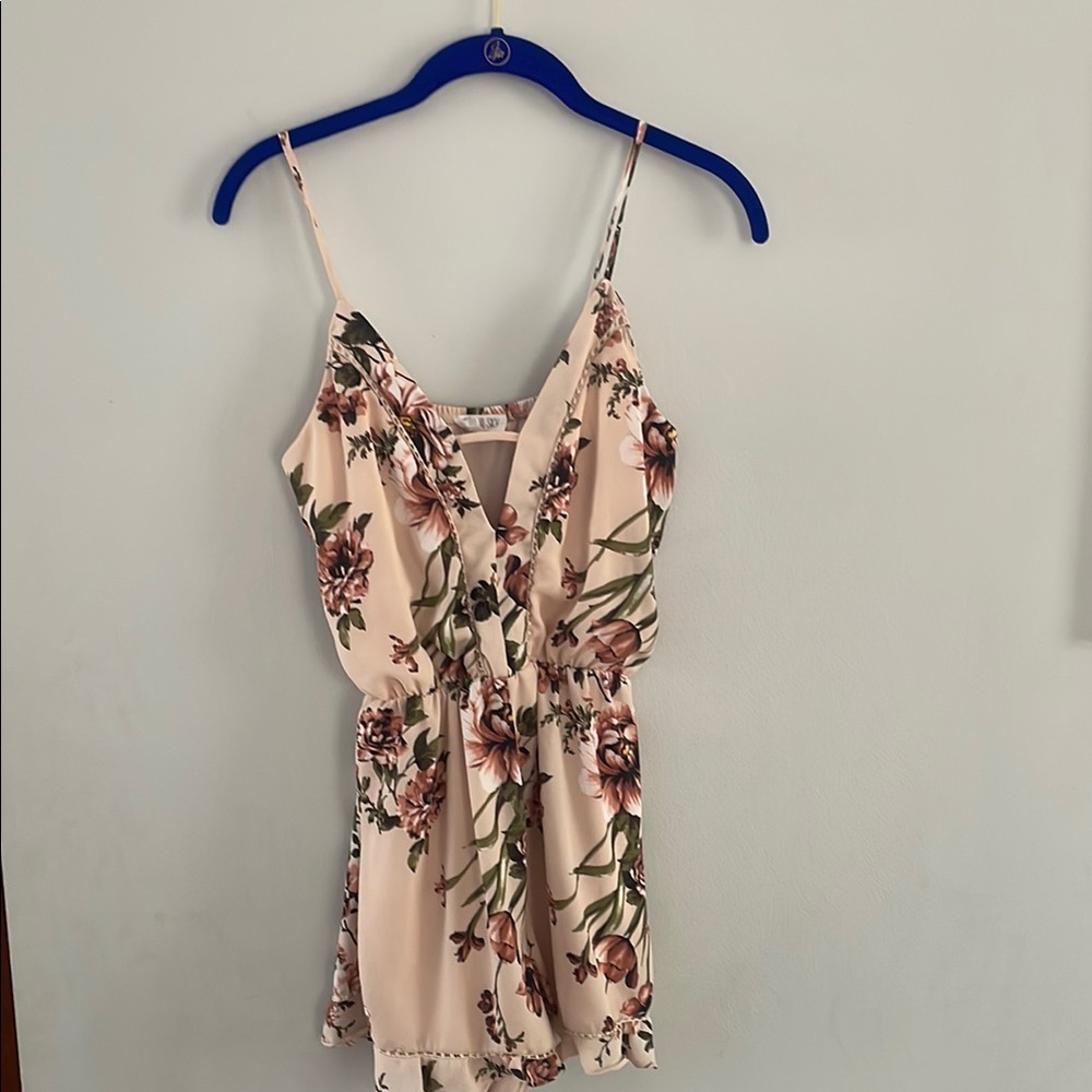 Floral Print Romper, Sienna Sky